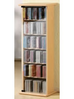 CD/DVD-Turm "Rimini" mit Glastür für 150 CDs oder 65 DVDs